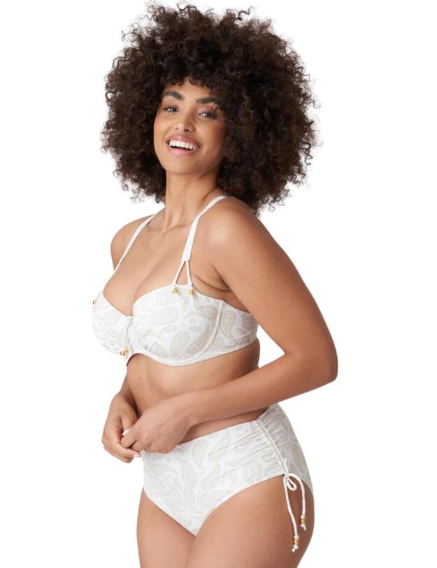  Prima Donna Swim Sidari Full Tie Bikini Briefs White Yacht