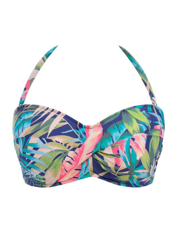 Fantasie Langkawi Underwired Twist Bandeau Bikini Top French Navy