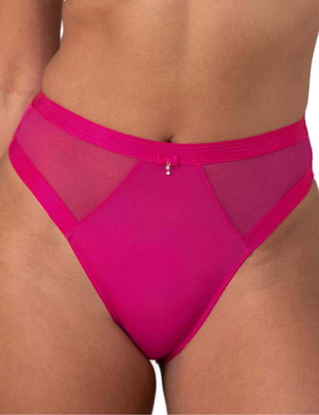 Pour Moi Viva Luxe High Leg Brief Raspberry