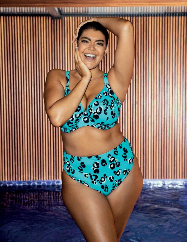  Elomi Kotiya Mid Rise Bikini Brief Lagoon 