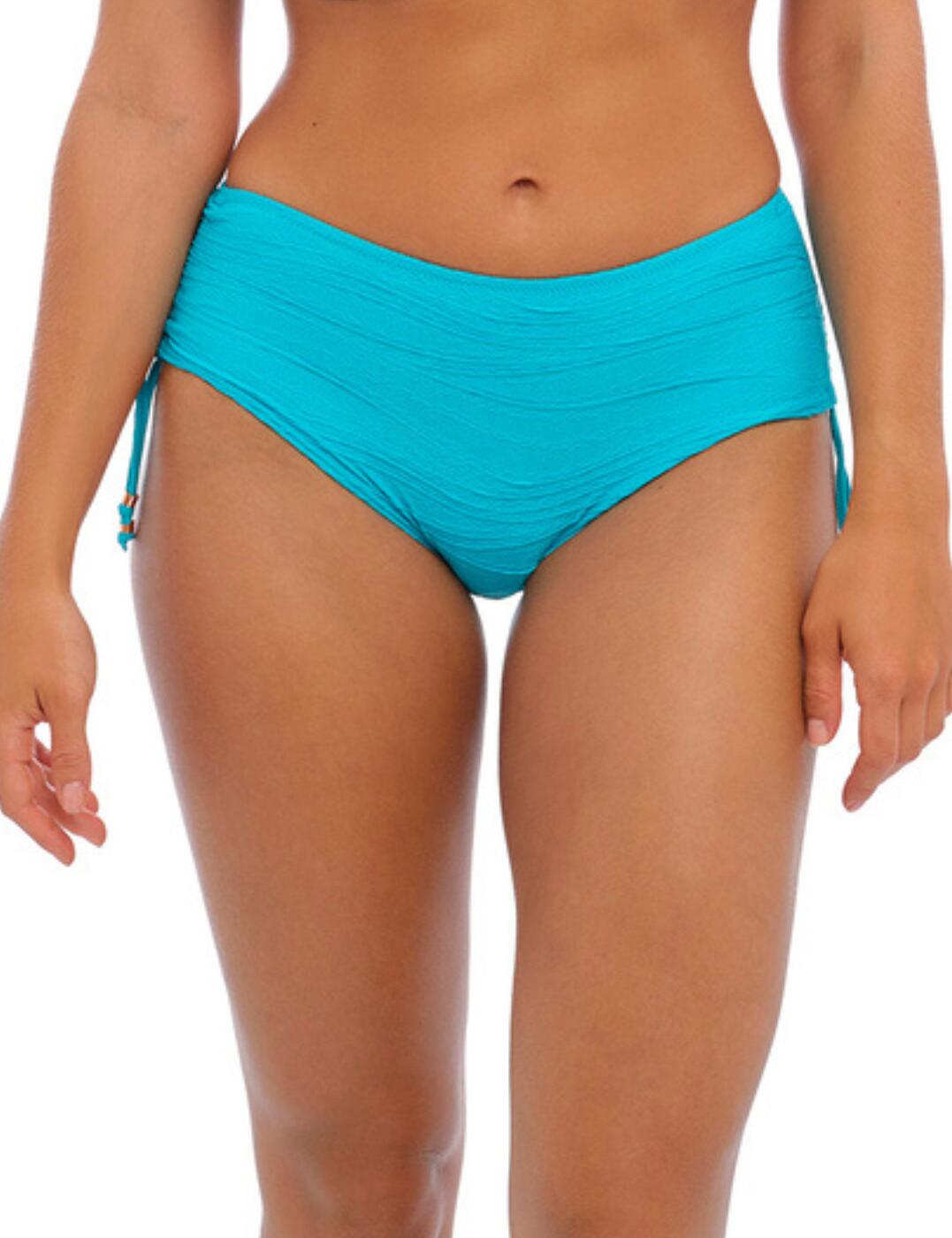 Fantasie Beach Waves Adjustable Leg Bikini Shorts Bluebird 