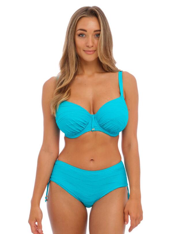 Fantasie Beach Waves Adjustable Leg Bikini Shorts Bluebird 