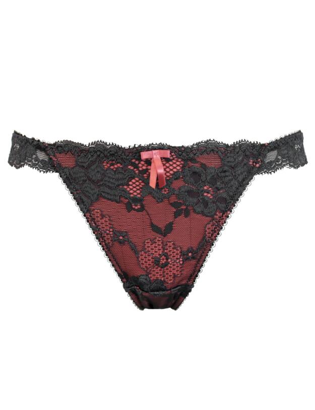 Pour Moi Amour Brazilian Brief Slate/Coral