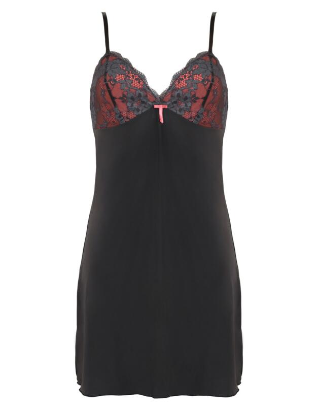 Pour Moi Amour Chemise Slate/Coral