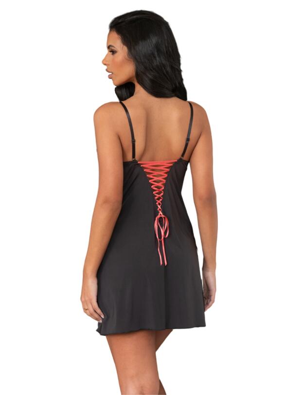 Pour Moi Amour Chemise Slate/Coral