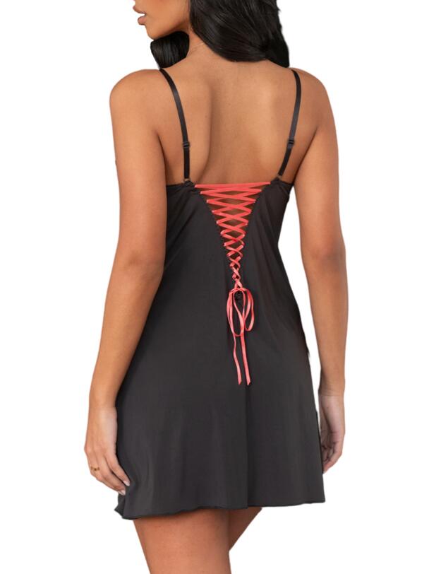 Pour Moi Amour Chemise Slate/Coral
