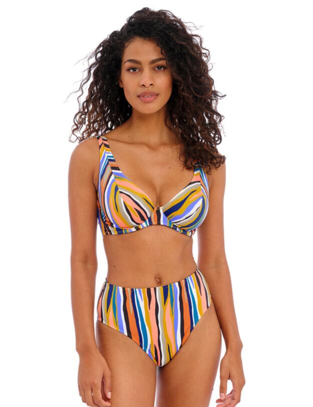 Freya Torra Bay Underwired High Apex Bikini Top Multi 