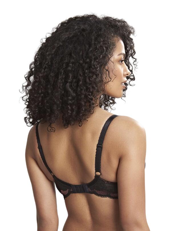 Panache Clara Moulded Sweetheart Bra Black/Fig