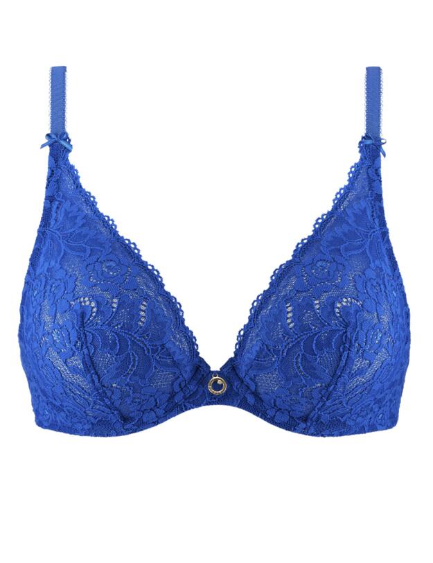 Aubade Rosessence Comfort Triangle Plunge Bra Magic Blue