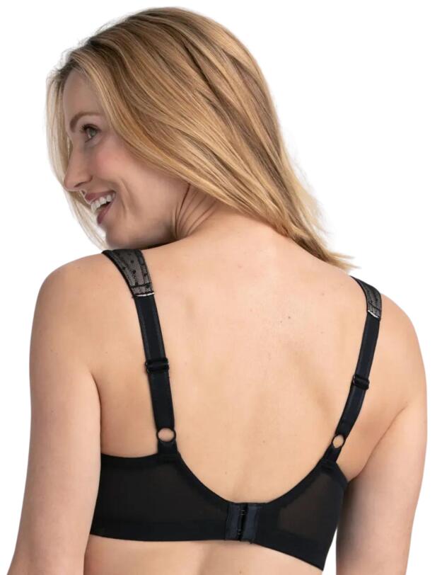 Miss Mary of Sweden Dotty Delicious Wireless Full Cup Bra Black