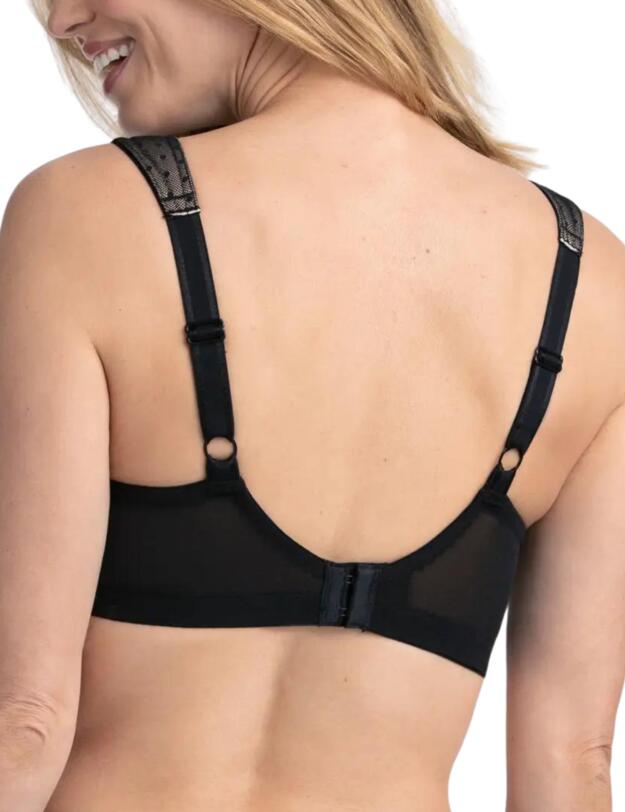 Miss Mary of Sweden Dotty Delicious Wireless Full Cup Bra Black