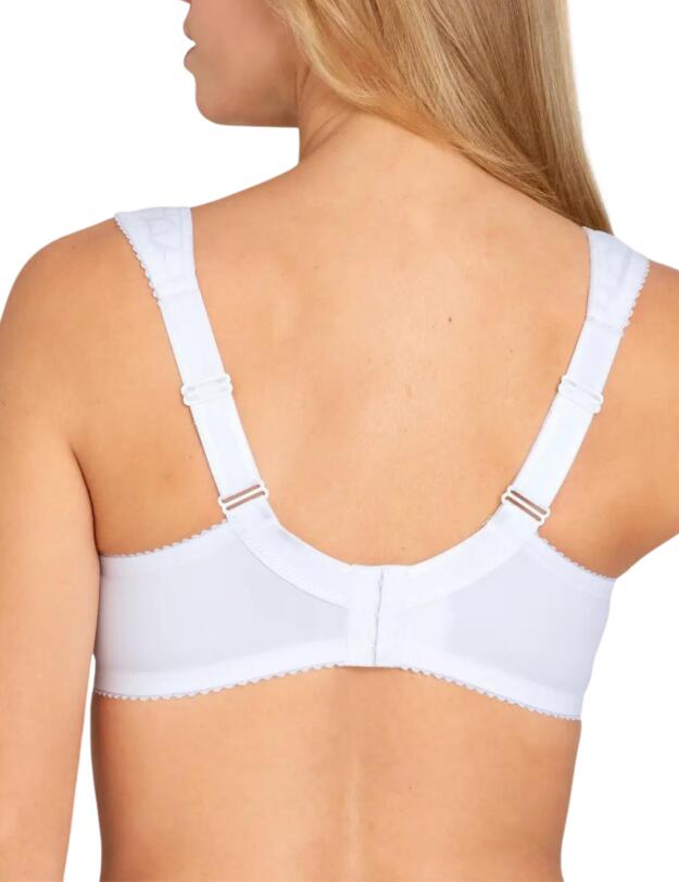 Miss Mary of Sweden Jacquard And Lace Full Cup Bra White