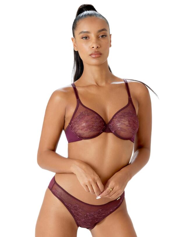 Gossard Glossies Lace Brief Fig