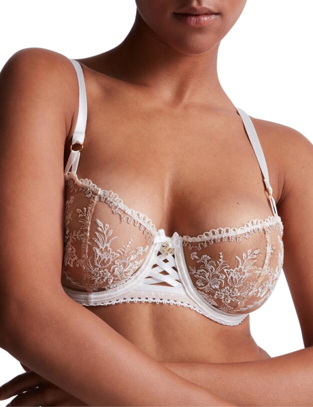 Aubade Tresor Infini Half Cup Bra White Wind