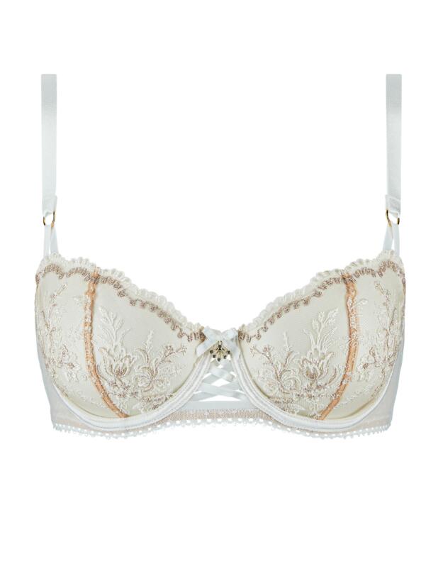 Aubade Tresor Infini Half Cup Bra White Wind