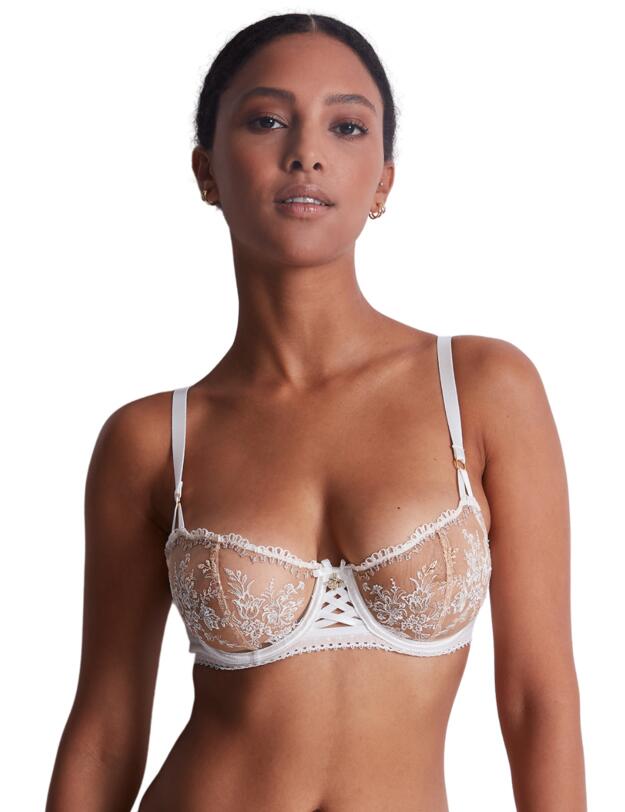 Aubade Tresor Infini Half Cup Bra White Wind