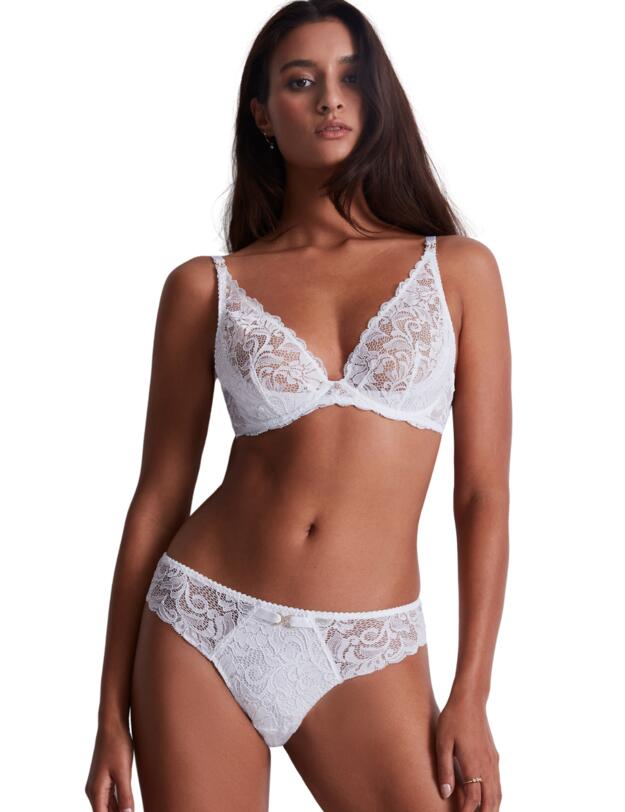 Aubade Mon Bijou Brazilian Brief Blanc 