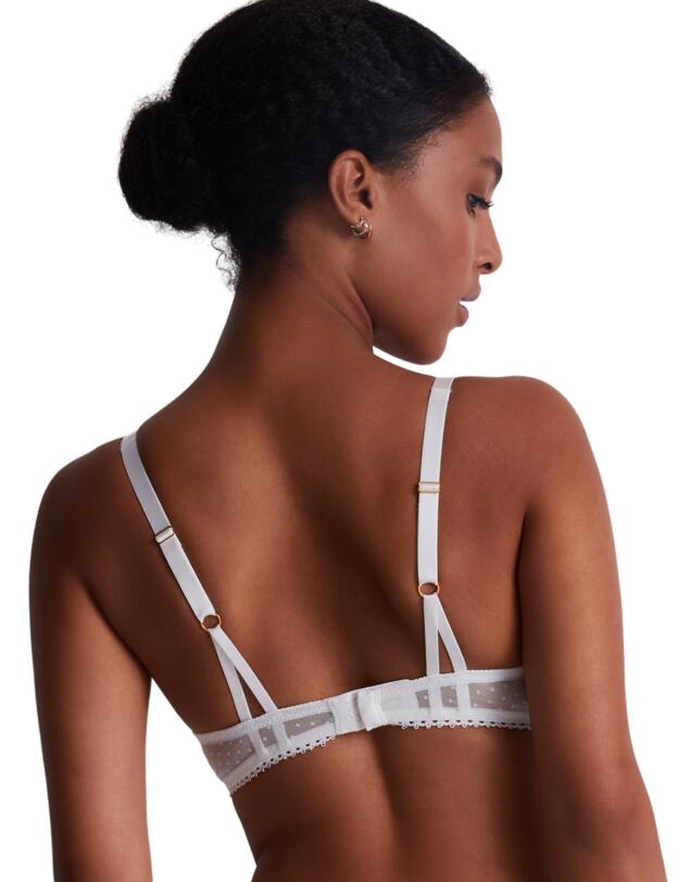 Aubade Tresor Infini Moulded Plunge Bra White Wind