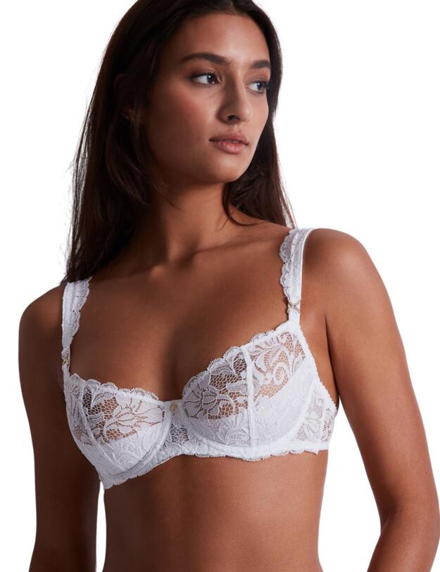 Aubade Mon Bijou Half Cup Bra Blanc 