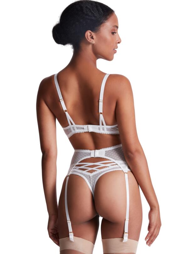 Aubade Tresor Infini Suspender Belt White Wind