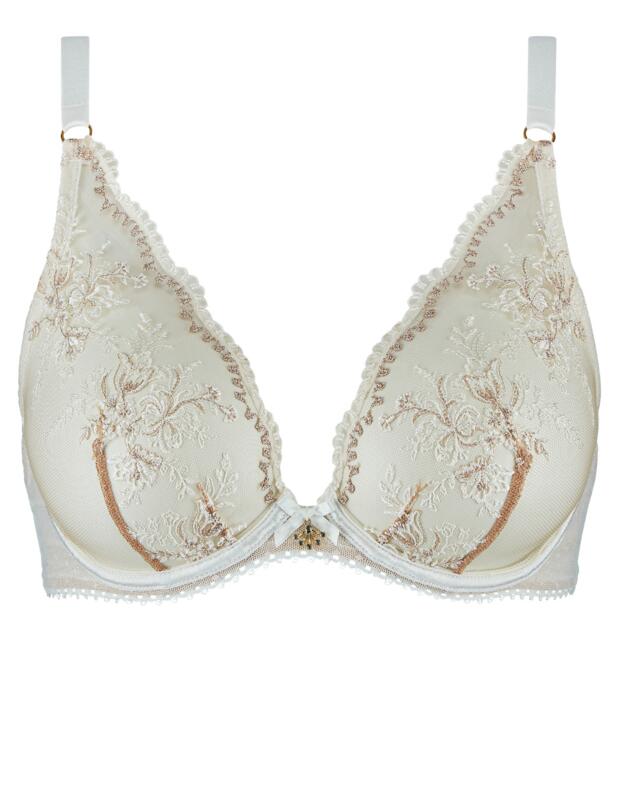 Aubade Tresor Infini Underwired Triangle Bra White Wind