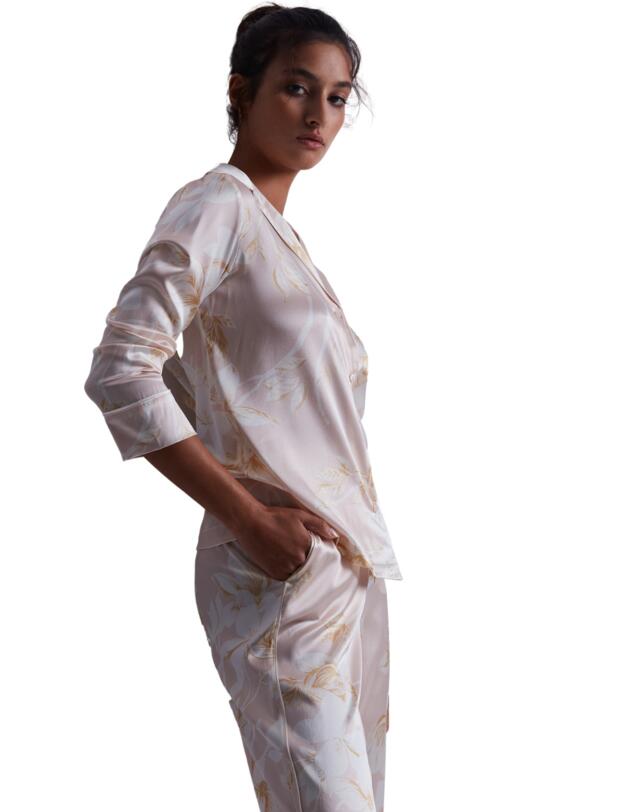 Aubade Silk by Night Pyjama Trousers Amberlight