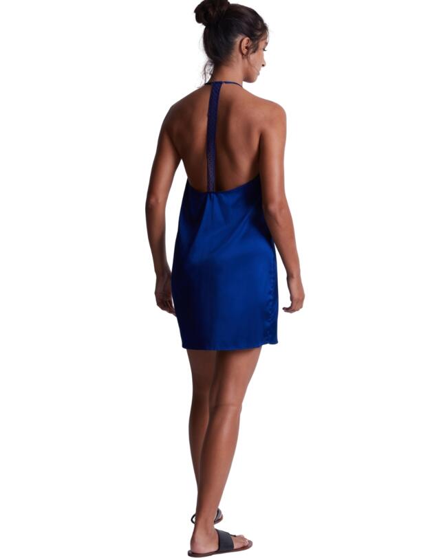 Aubade Silk Desire Nightie Electric Blue 