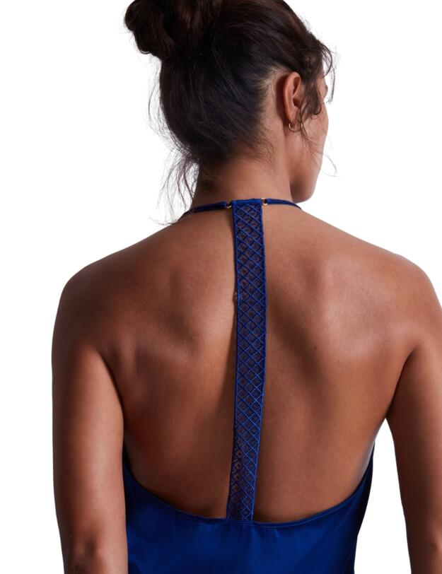 Aubade Silk Desire Nightie Electric Blue 