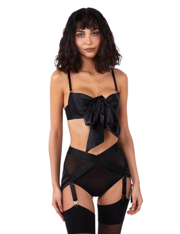 Playful Promises Yva Balcony Bra Black