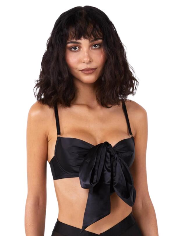 Playful Promises Yva Balcony Bra Black
