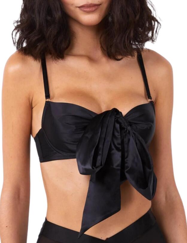 Playful Promises Yva Balcony Bra Black