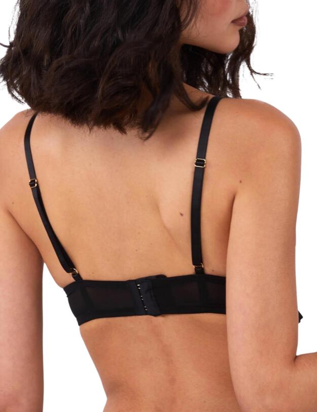 Playful Promises Yva Balcony Bra Black