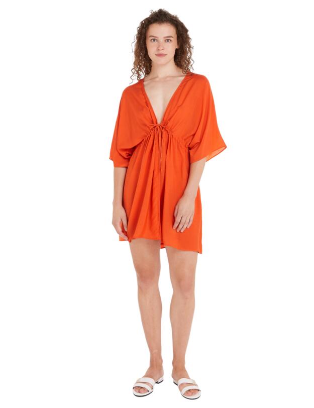 Tommy Hilfiger Beach Cover Up Deep Orange