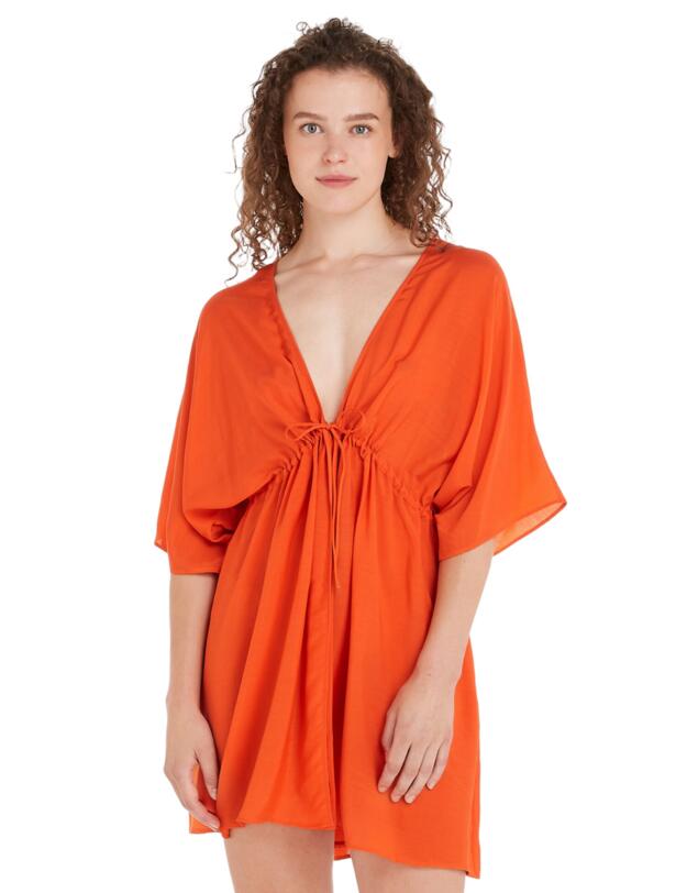 Tommy Hilfiger Beach Cover Up Deep Orange