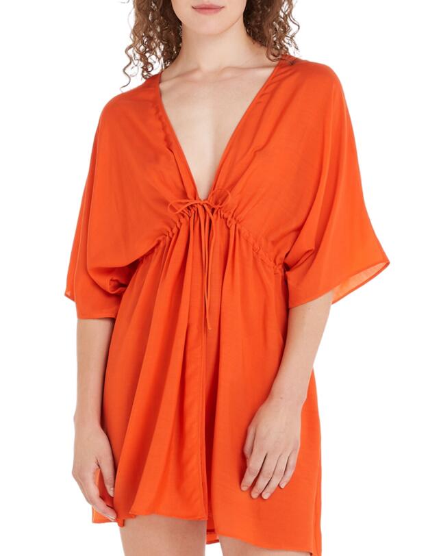 Tommy Hilfiger Beach Cover Up Deep Orange