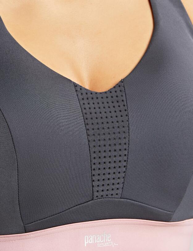 Panache Ultra Perform Non-Padded Sports Bra Charcoal