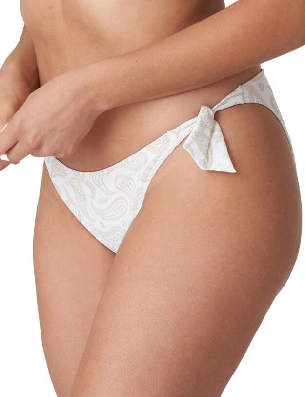 Prima Donna Swim Sidari Tie Side Bikini Briefs  White Yacht 