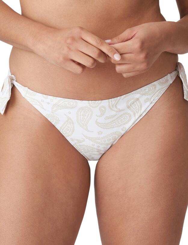 Prima Donna Swim Sidari Tie Side Bikini Briefs  White Yacht 