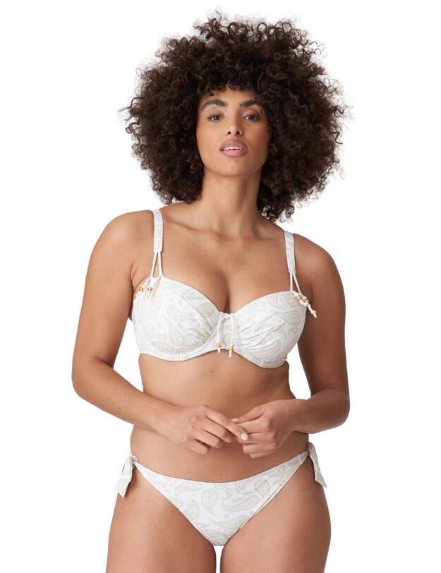 Prima Donna Swim Sidari Tie Side Bikini Briefs  White Yacht 