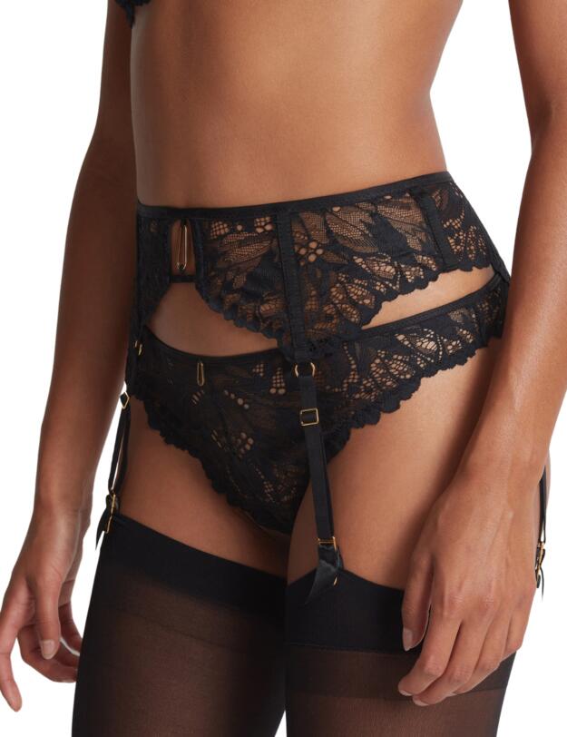 Aubade Flowermania Suspender Tresor Noir