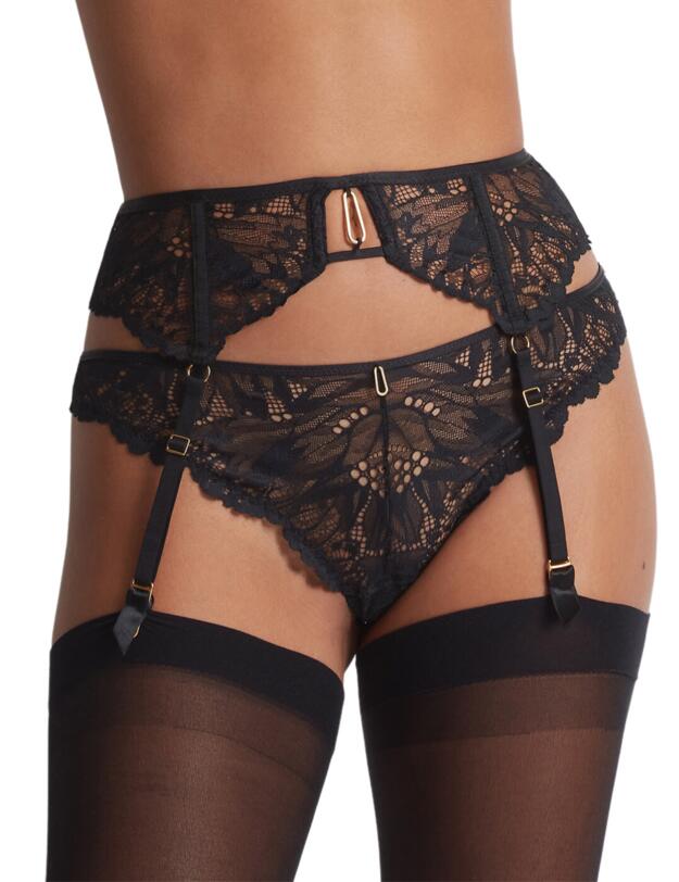 Aubade Flowermania Suspender Tresor Noir