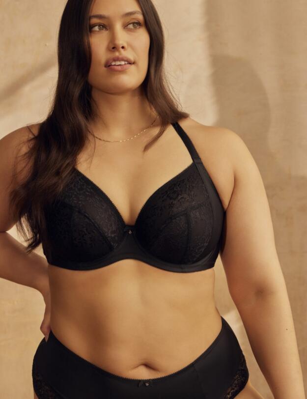  Sculptresse by Panache Roxie Plunge Bra Black