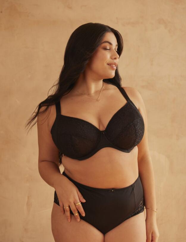  Sculptresse by Panache Roxie Plunge Bra Black