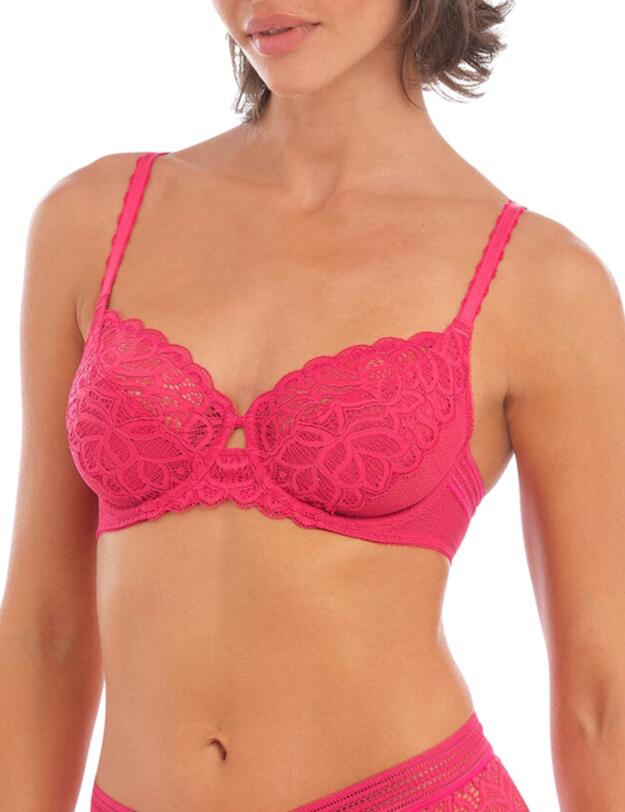  Wacoal Raffine Underwired Plunge Bra Framboise