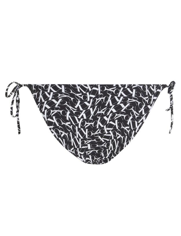  Calvin Klein Tie Side Bikini Briefs Monogram Black