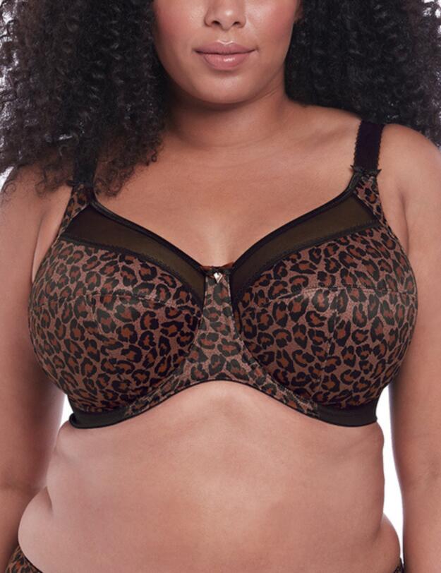 Goddess Kayla Banded Bra Dark Leopard