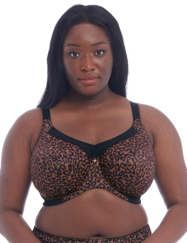 Goddess Kayla Full Cup Bra Dark Leopard