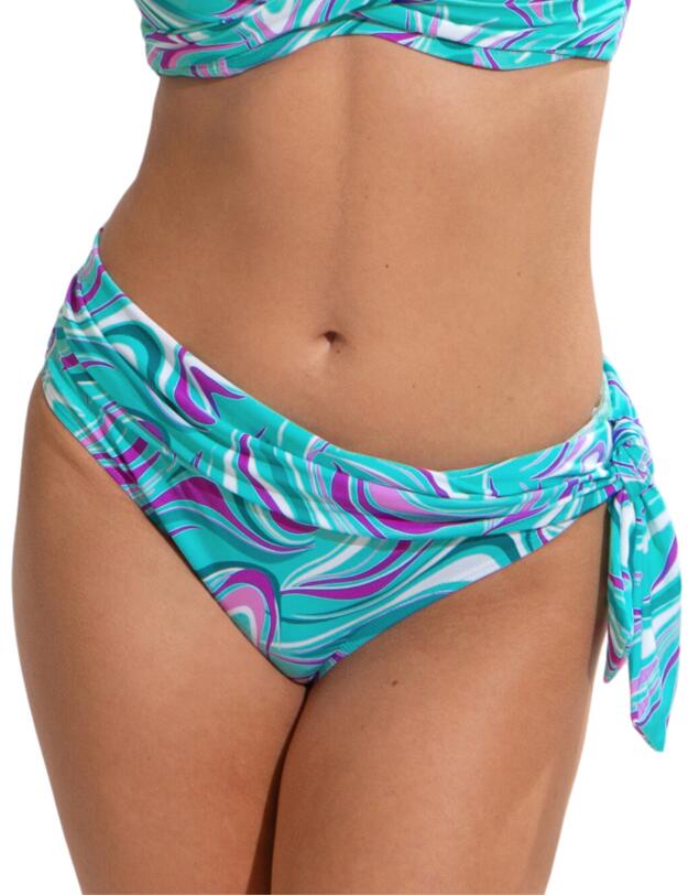 Pour Moi Carnival Fold Over Bikini Briefs Aquaburst