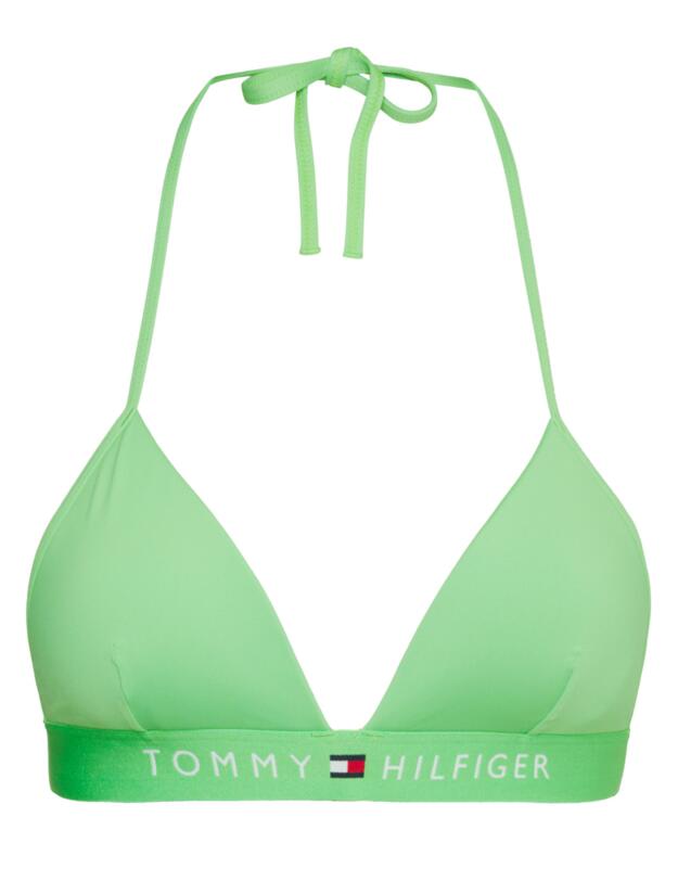  Tommy Hilfiger Original Triangle Bikini Top Spring Lime