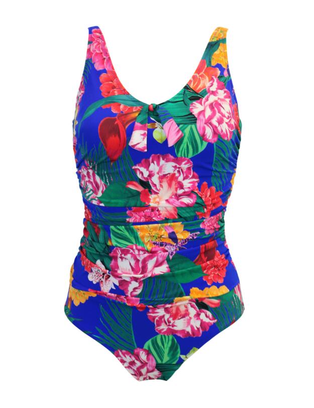 Pour Moi Antigua Swimsuit Blue Floral